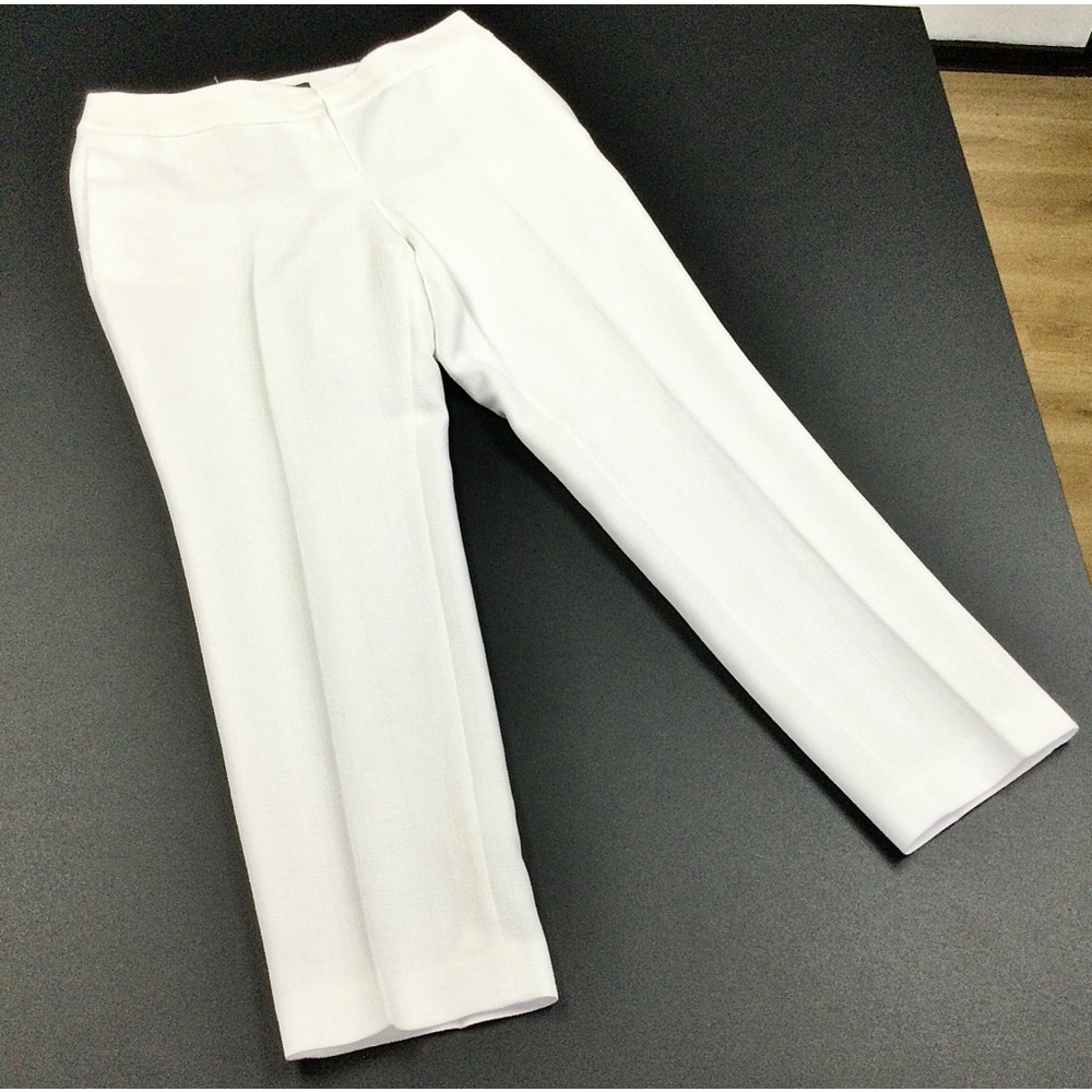 Women's Black Label by Evan-Picone Pants, Size 8, White‎